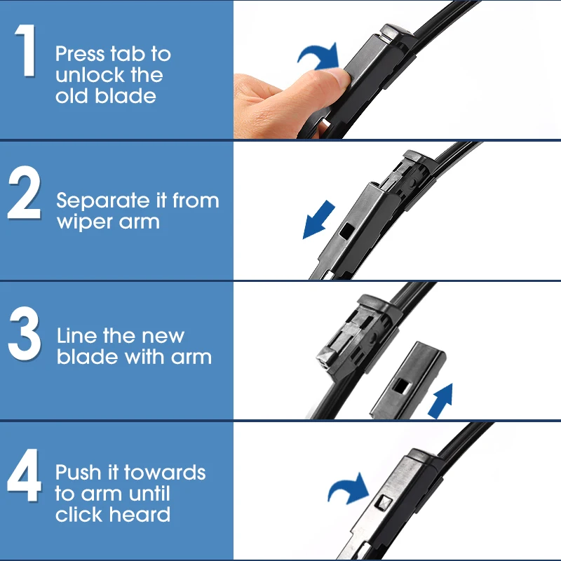 BSTWEP стеклоочистителей для Peugeot 5008 Fit кнопка оружия 2009 2010 2011 2012 2013 2014 2015 2016 2017 2018 2019