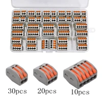 55pcslots terminal block spring lever nut terminal blocks reusable electric cable connector wire home tools of insulating solde