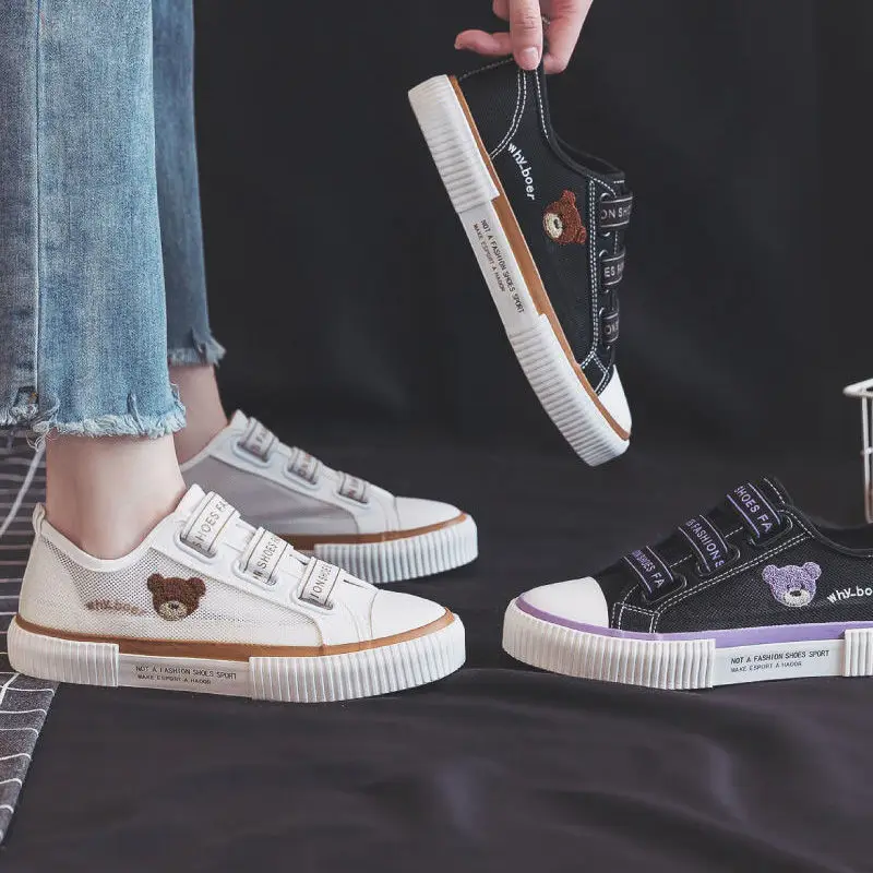 

Women's Sneakers Loafers Slip-on Shoes Kawaii 2021 Fashion Casual Cute Vulcanized Spring Harajuku Athletic Dropshipping