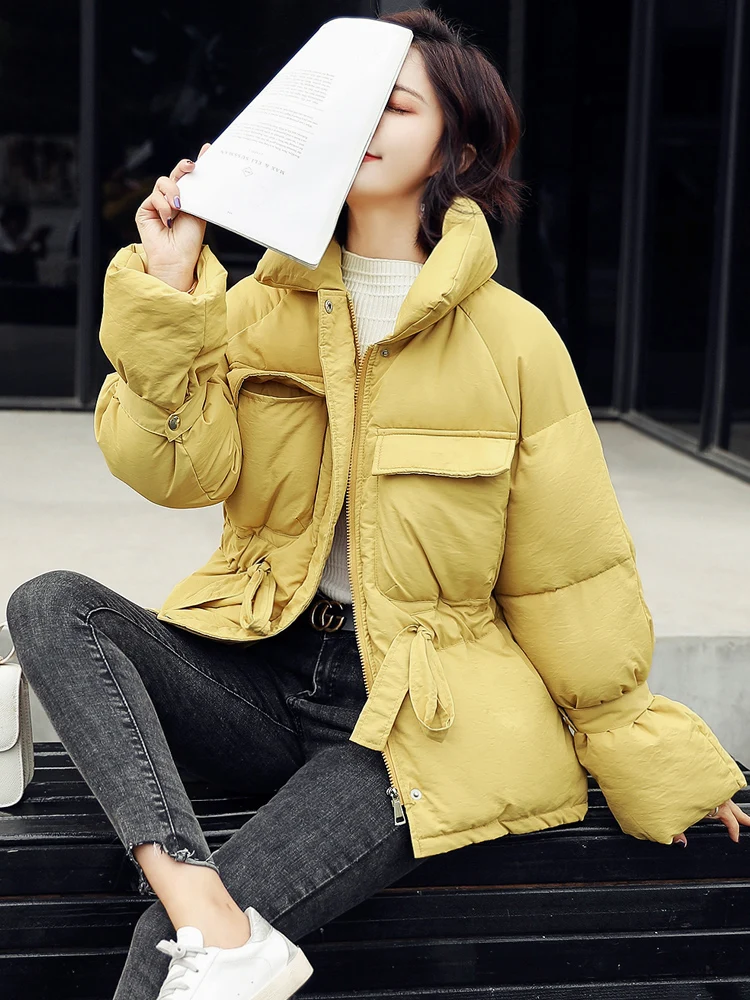 Зимняя женская стеганая куртка женские стеганые куртки Теплая повязка белое