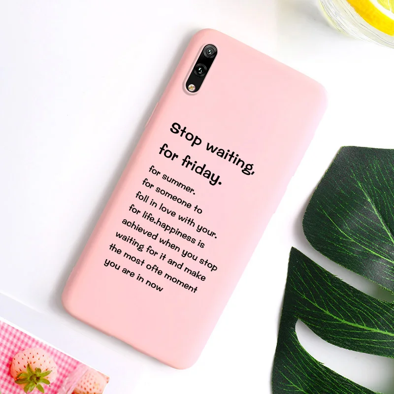 Чехол ярких цветов для Huawei Y7 Pro 2019 силиконовый чехол чехлы Enjoy 9 Enjoy9 чехол-бампер |