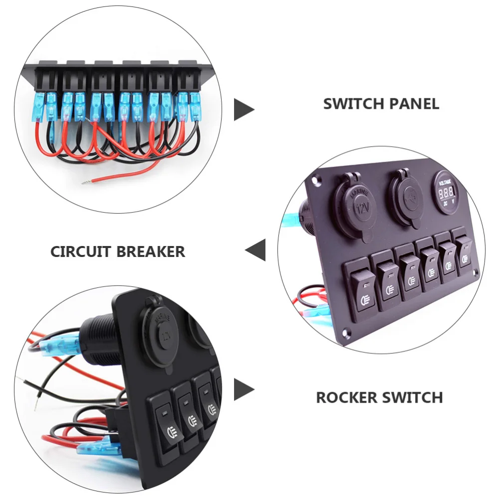 

1pc Creative Switch Panel Pretty Switch Circuit Breaker Durable Circuit Breaker