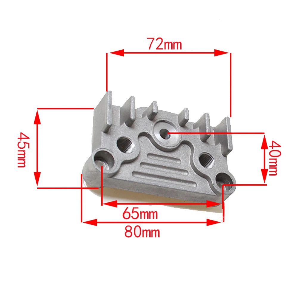 Переходная пластина для радиатора масляного 50 70 110 125 140CC горизонтальная Крышка