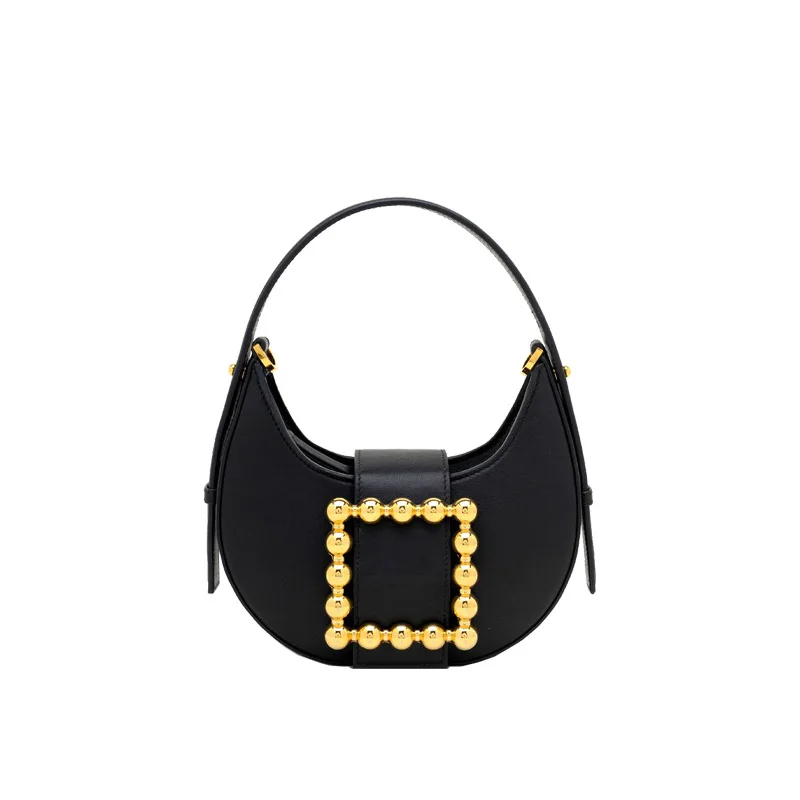 Оригинальная сумочка новинка весны 2021 сумка на плечо с металлической пряжкой и