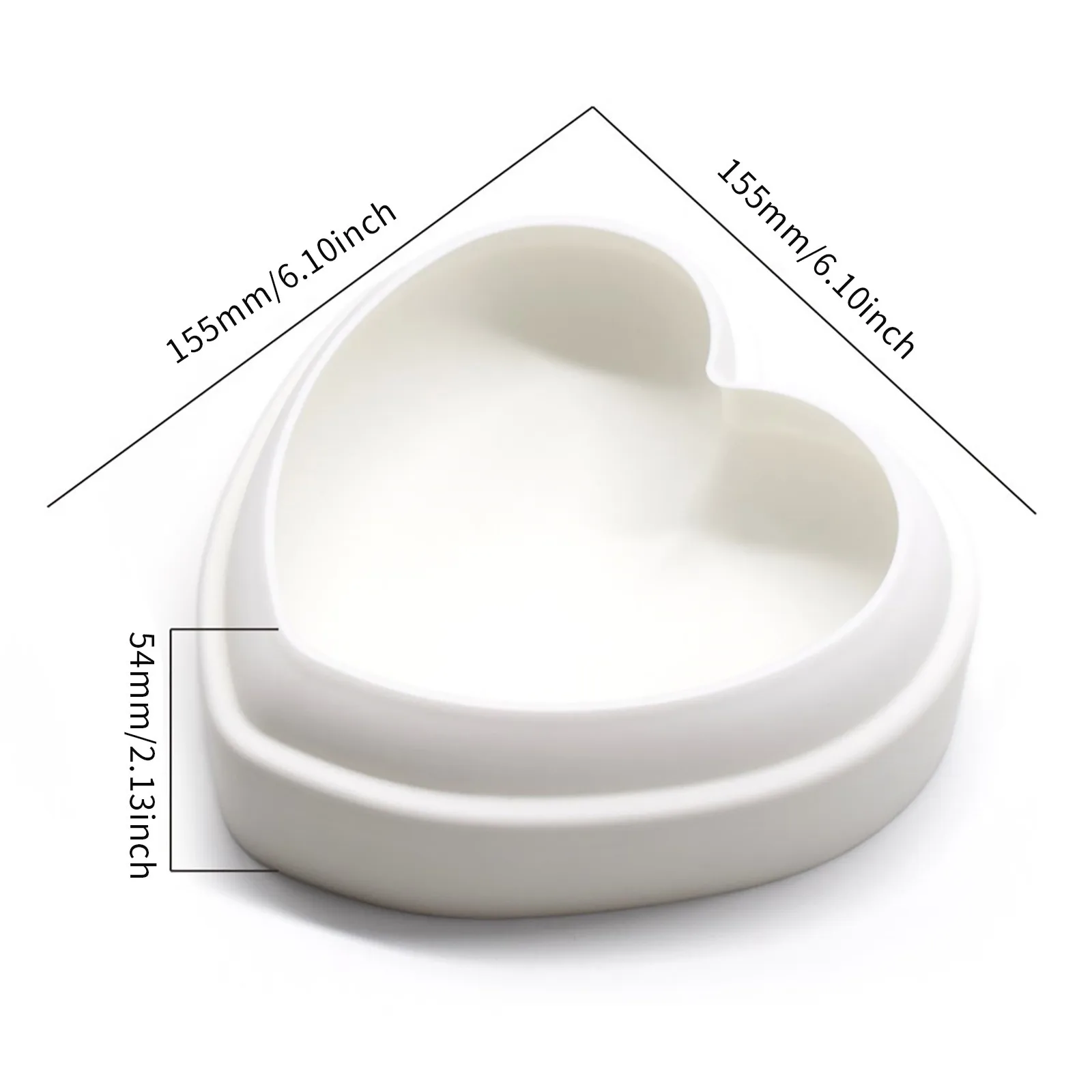 Новая силиконовая форма для торта в форме сердца мусса формы шоколада кухонные 3D