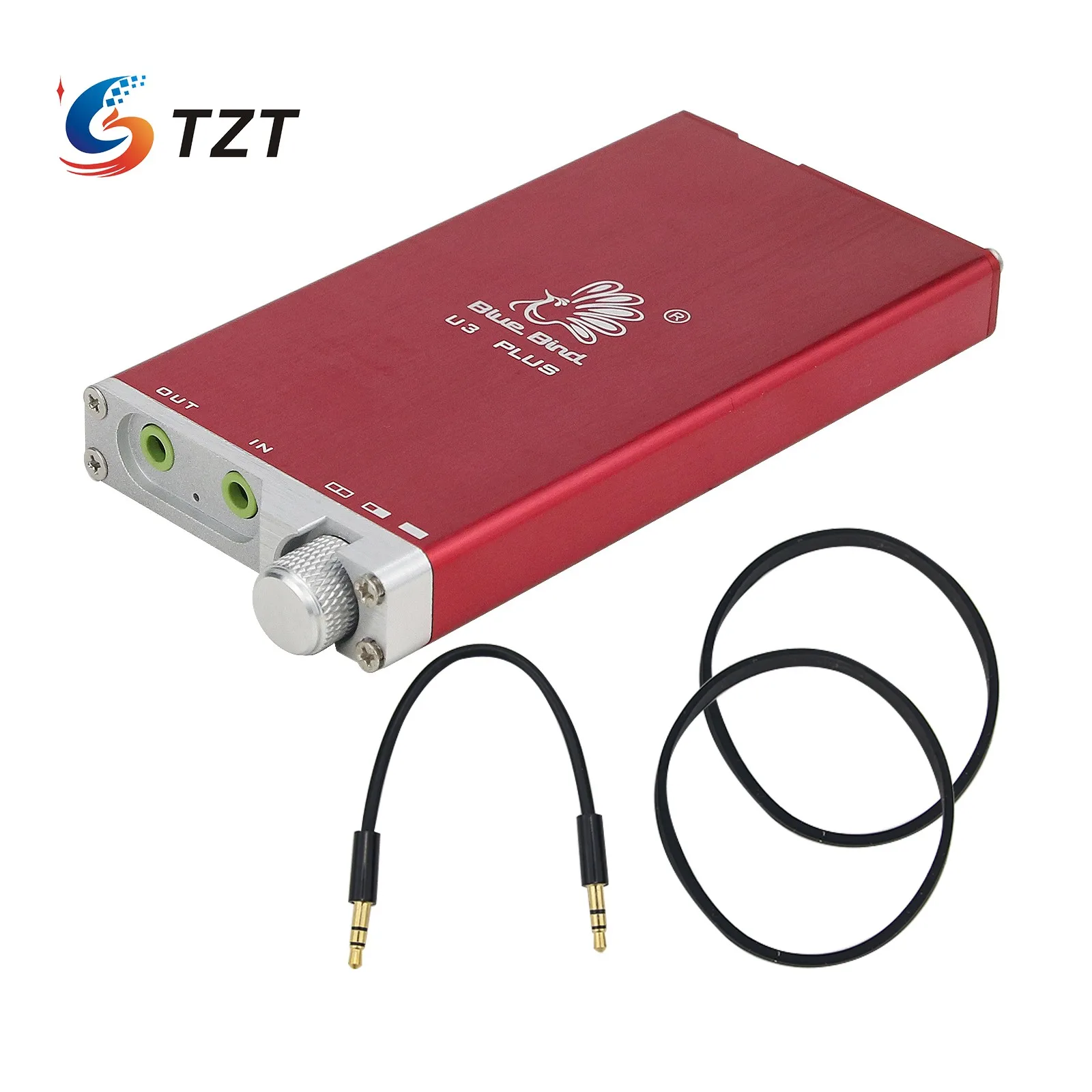 

TZT Blue Bird U3 PLUS Or Mini Hifi Portable Headphone Amplifier DAC Class A Amplifier Two OPA2604 Single Op Amp