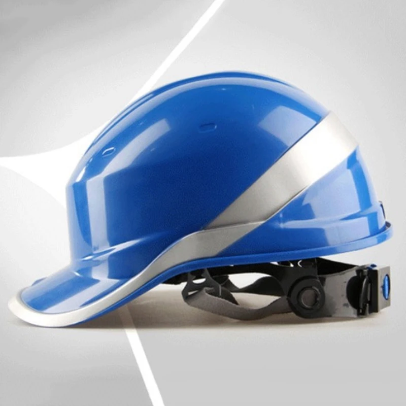 

MOOL Safety Helmet Work ABS Protective Cap Adjustable Helmet with Phosphor Stripe Construction Site Insulating Protect Helmets