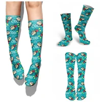 funny cartoon monkey combed socks four seasons women fashion cute stockings skater basketball skateboard cotton crew sokken