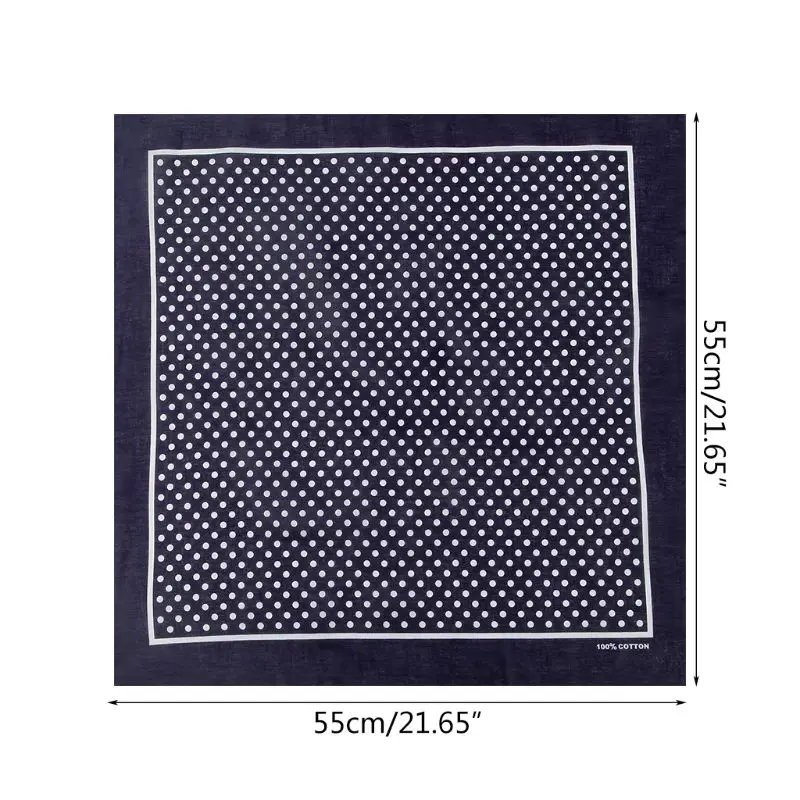 Бандана в горошек 55 см стиле бохо| |