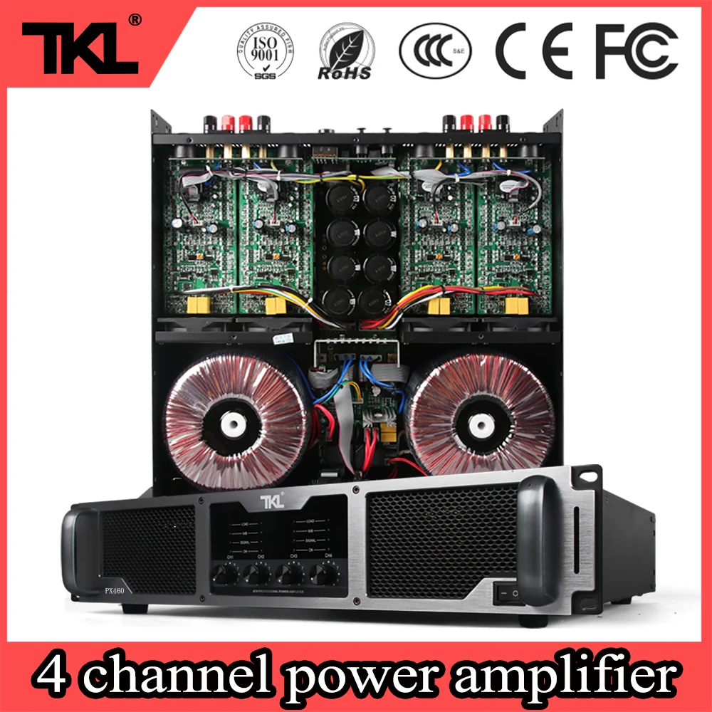 Профессиональный усилитель TKL 8ohm 4ch * 600W для конференц связи|Сценическое