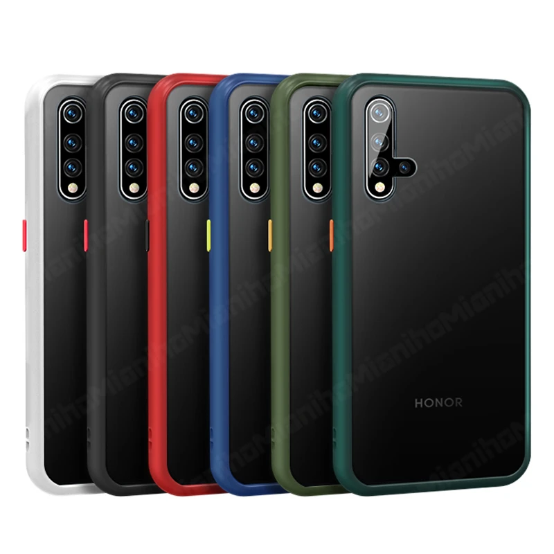 

For Huawei Nova 5T Case Cover Shockproof TPU Bumper Matte Clear Armor Back Cover Nova 5 T 5i 6 7 SE Pro 3i 7i Phone Case Nova 5T