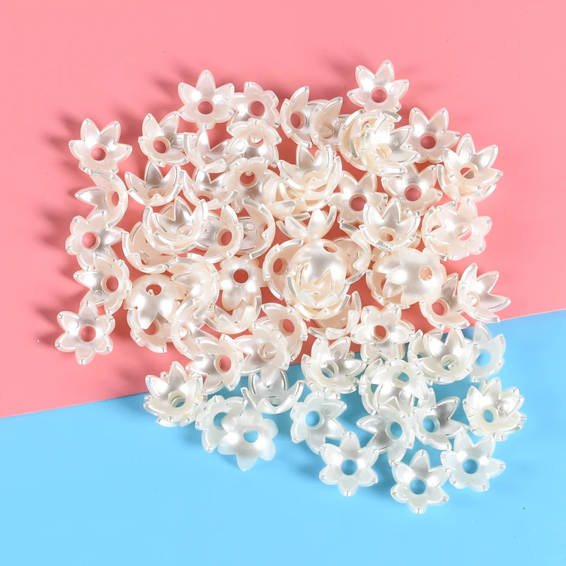 

16 мм акриловые бусины с имитацией жемчуга юбка структурой шести лепестков с цветами и бусинами модные прокладка большого отверстия Конец б...