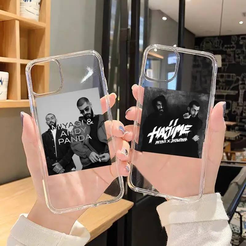 

Hajime MiyaGi Andy Panda Accessories Phone Case Transparent soft For iphone 13 6 6s 7 8 11 12 plus mini x xs xr pro max