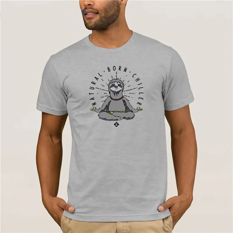 Модная мужская футболка 2019 Новая мода лето новый дизайн Born To Chill Chiller манера Faultier