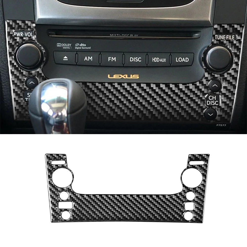 

Декоративная наклейка на панель управления CD кондиционера, наклейка для Lexus GS 2006-2011, автомобильные аксессуары из углеродного волокна