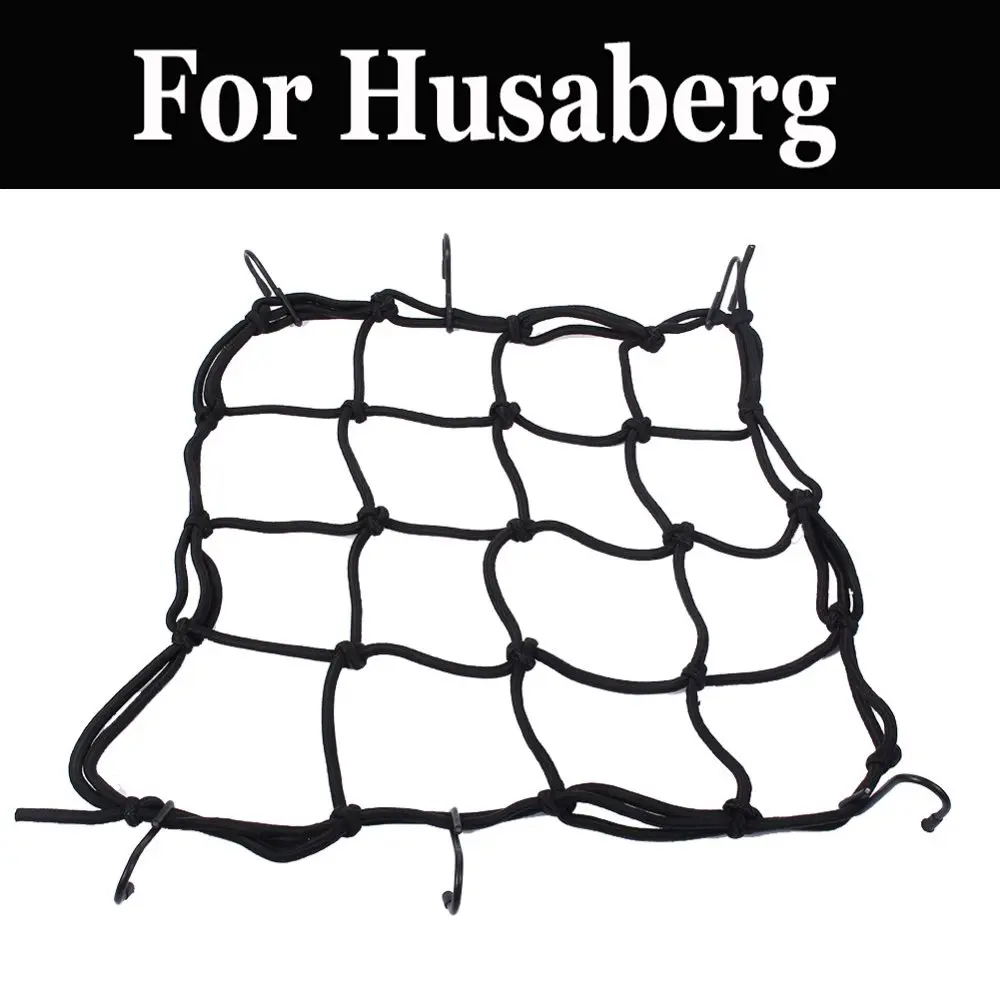 

For Husaberg Fe 400e 450 450e 501 501e 550 550e 600 600e 650e Luggage Cargo Bungee Net Bag Bike Motorcycle Helmet Mesh Storage