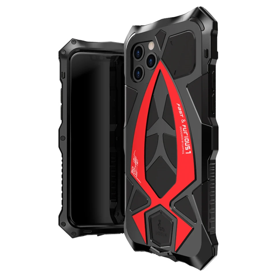 

Aluminum Armor Anti-fall Case For iPhone11 Pro Max Metallic Frame Bumper For iPhone Xs Max Xr X 8 7 Full Protective Armor Case
