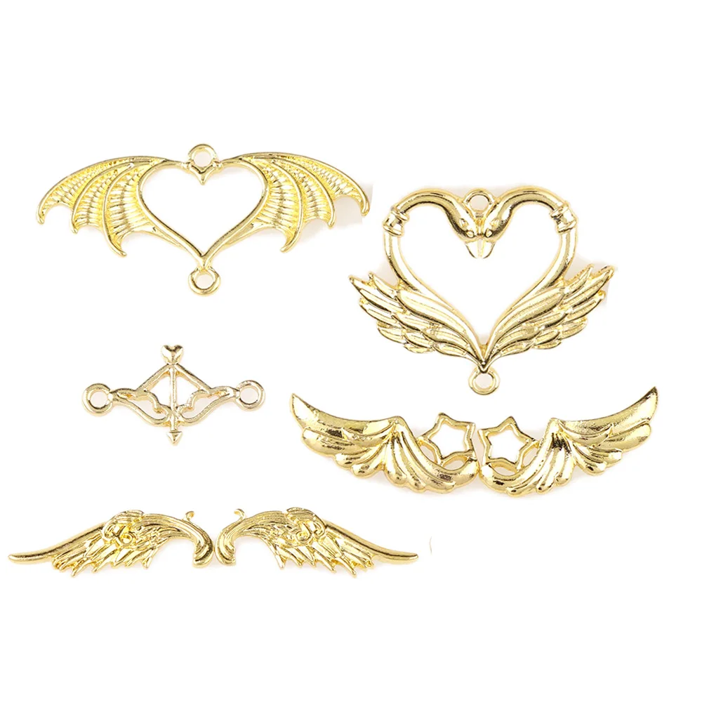 5 шт. с открытой спиной ободок крыльями ангела подвески серьги ассорти