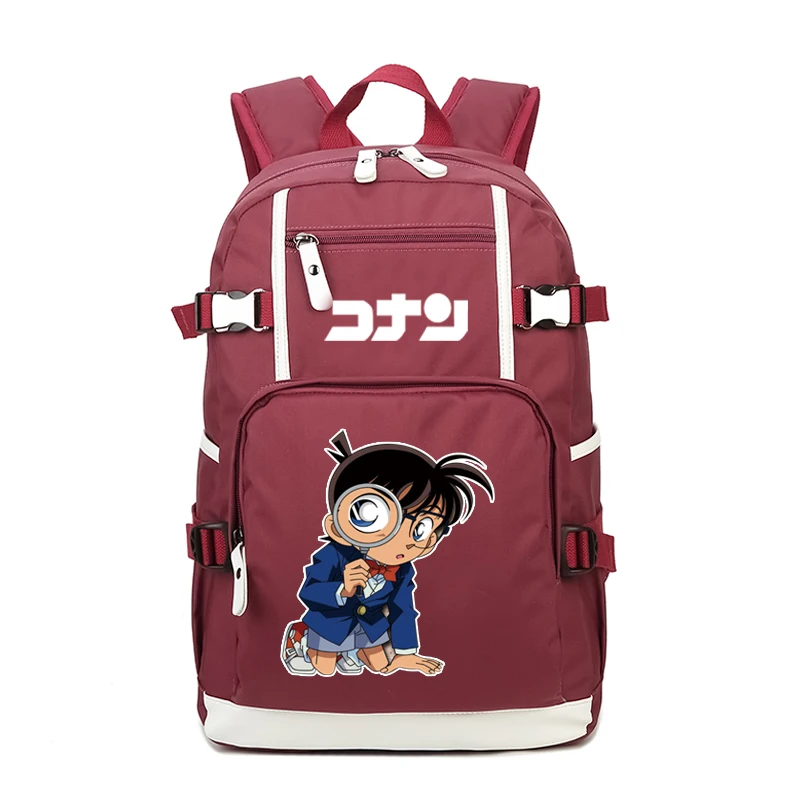 Женский рюкзак для ноутбука Detective Conan розовый путешествий унисекс школьный