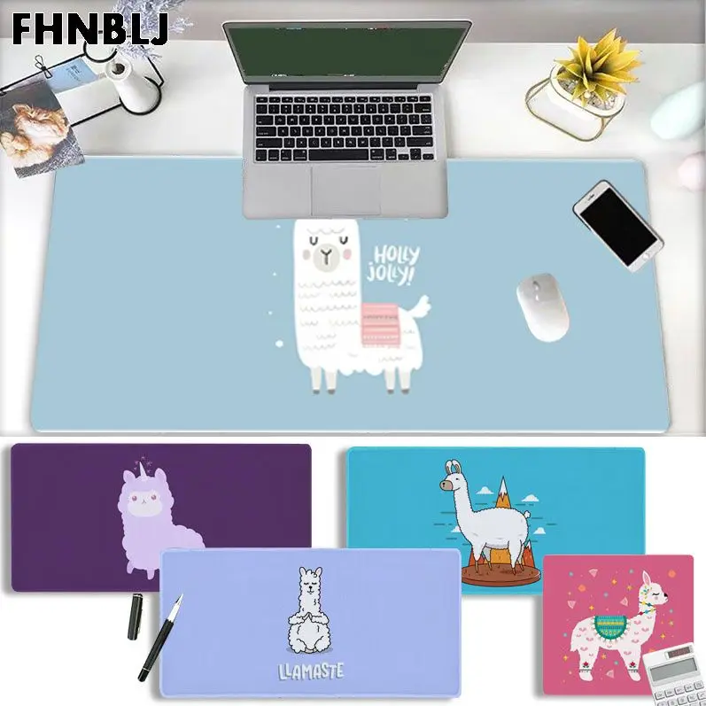 

Милый мультяшный Альпака крутая новая офисная мышь геймерский мягкий коврик для мыши Размер для большой кромки Блокировка скорости версия ...