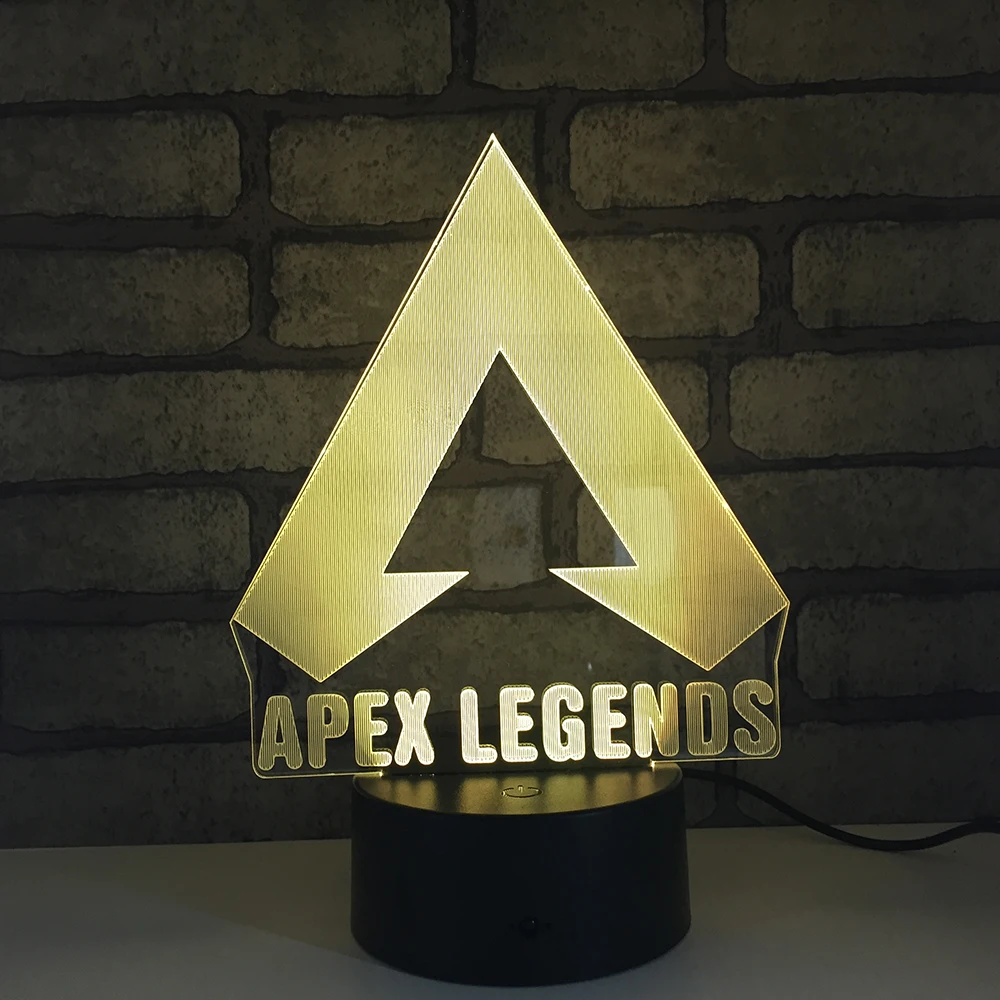 Ночной светильник Apex Legends светодиодный RGB 7 меняющихся цветов Настольный фигурки