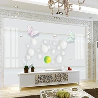 custom 3d photo wallpaper pearl butterfly home interior beautiful wall paper home decor living room sofa background papel mural