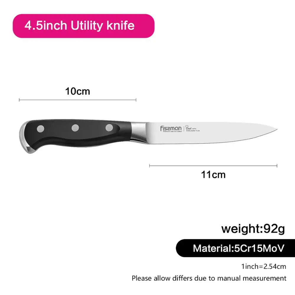Model 2405 Кухонные ножи серии fussman Chef, высокоэффективный немецкий стальной нож Santoku для очистки овощей - Цвет: Model 2405
