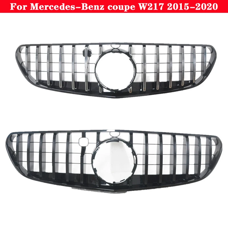 Автостайлинг для Mercedes-Benz S-Class coupe W217 2015-2020 средняя решетка из АБС-пластика GT
