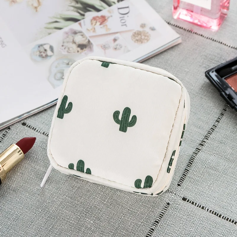 Tampon Storage Bag Sanitary Pad Pouch Women Napkin Cosmetic Bags Organizer Ladies Makeup Girls Holder | Дом и сад