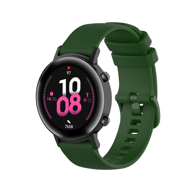 

18 20 22mm Strap for Samsung Active 2 40mm 44mm Galaxy Watch 3 Gear S3 46mm 42mm Silicone Correa Bracelet Polar ignite Strap