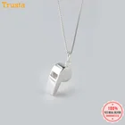 Оригинальное ожерелье Trustdavis из 100% стерлингового серебра 925 пробы со свистком, замечательное для женщин, девушек, серебро 925 пробы, ювелирные изделия DT24