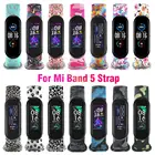 Силиконовый ремешок для Xiaomi Mi Band 5, цветные ремешки для умного браслета Xiaomi Miband 5, сменные ремешки