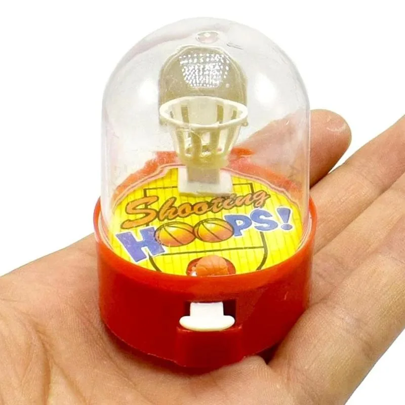 

Cute Mini Basketball Shooting Machine Handheld Finger Reduce Puzzle Player Ball Children Shooting Gift Randomcolor Pressure M5O5