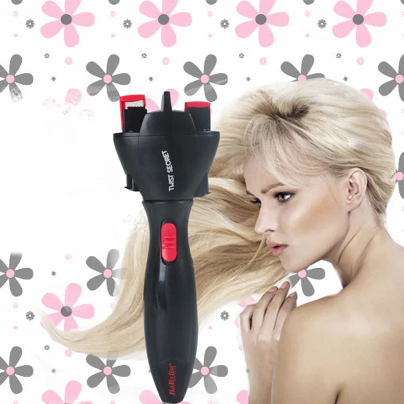 Автоматическая бигуди для волос Braider Инструменты для укладки бигуди Smart DIY электрические две пряди, закручивание инструмент для Плетения КОС резинка для волос машина