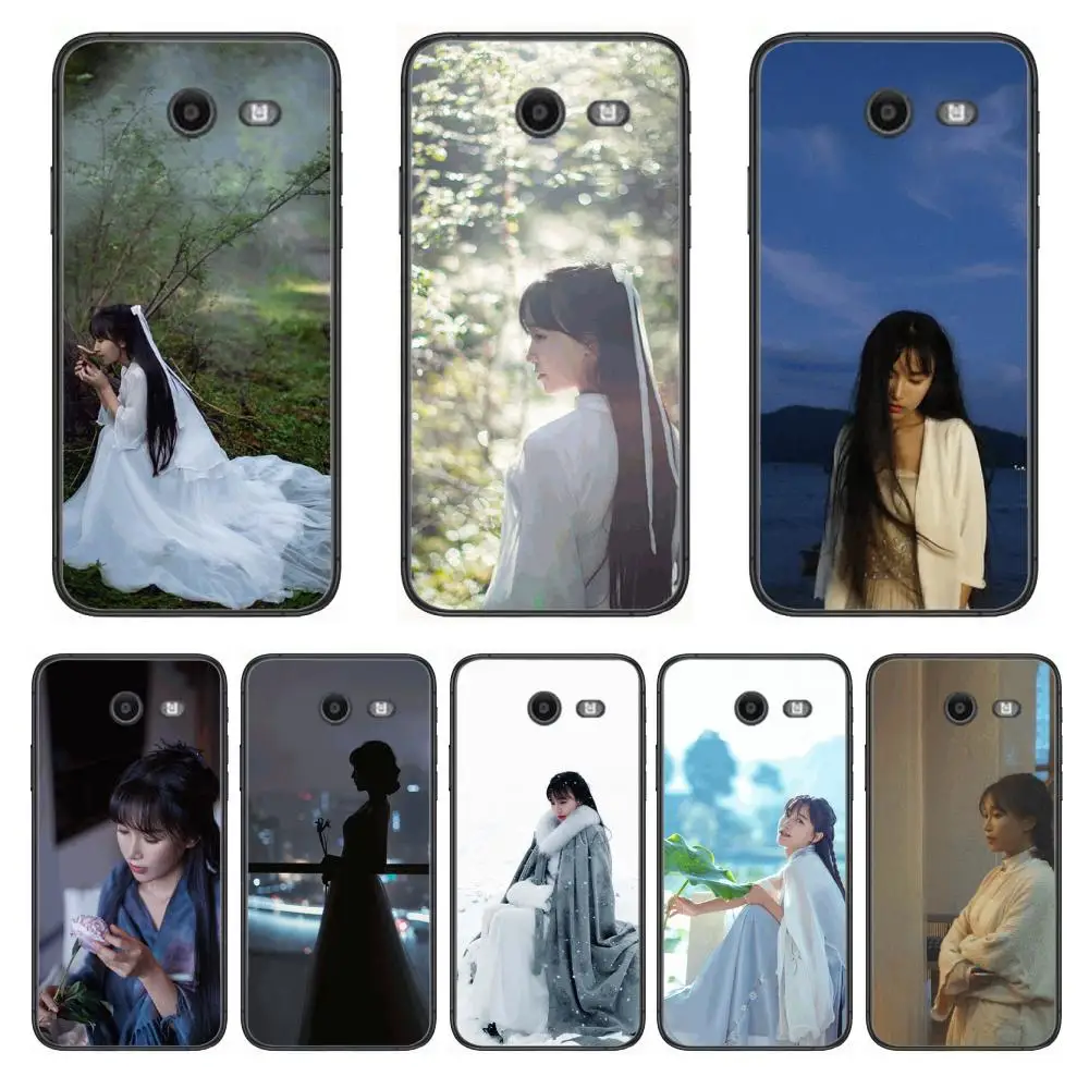 

Celebrity Li Ziqi beauty Phone Case Hull For Samsung Galaxy J 4 3 5 6 7 8 EU 2018 Plus 2017 Black Shell Art Cell Cover TPU
