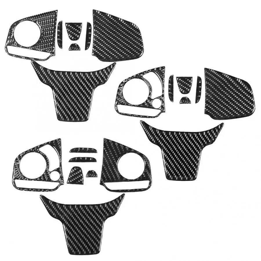 Панель переключателя кнопки рулевого колеса из углеродного волокна отделка