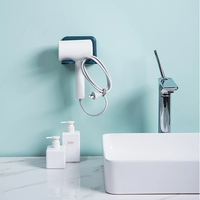 Настенный держатель для фена Пластиковая Полка из ПП хранения корзина душа