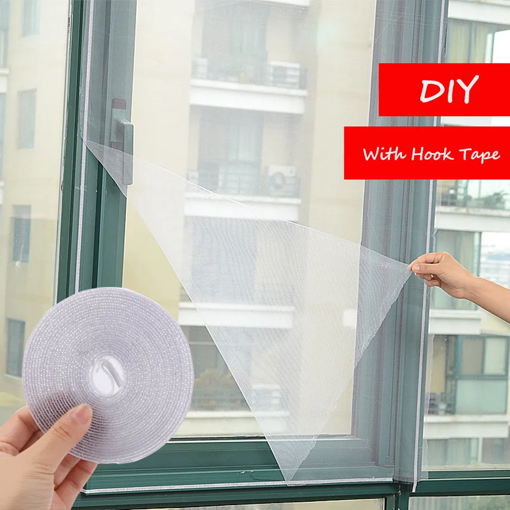 

1pc Self-adhesive Indoor Window Insect Fly Mosquito Window Screen Curtain Mosquito Netting Door Anti Mosquito Net White Dropship