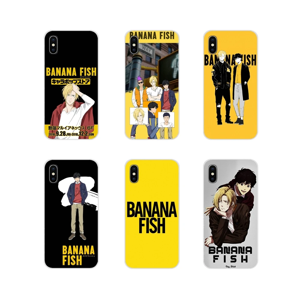 Аксессуары чехлы для телефона аниме Мультяшные банановые рыбки Samsung Galaxy A3 A5 A7 A9 A8