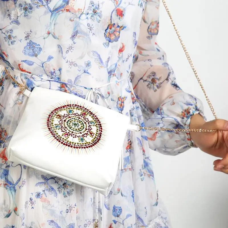 DIY специальная форма алмазная живопись из искусственной кожи сумки через плечо