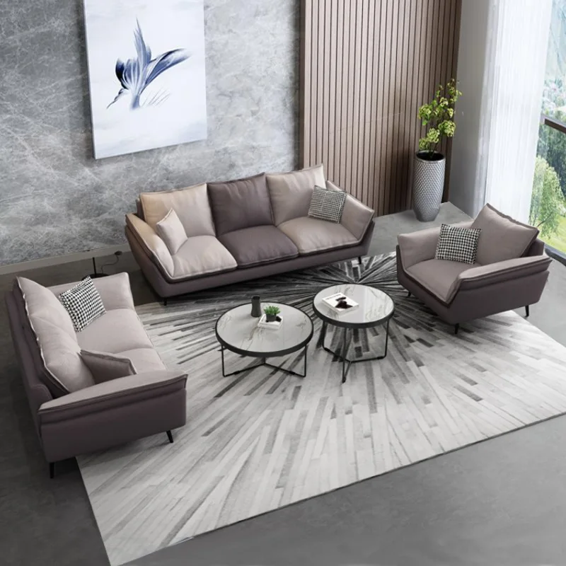 Простой диван для гостиной без мойки тканевый отдыха мебель Foshan |