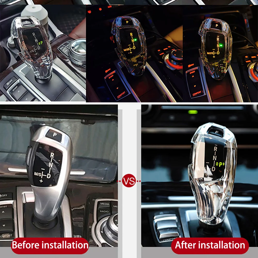 

Прозрачные чехлы на рукоятка переключения для BMW F20, F30, f10, f32, F25, X5, F15, F16, аксессуары для интерьера LHD