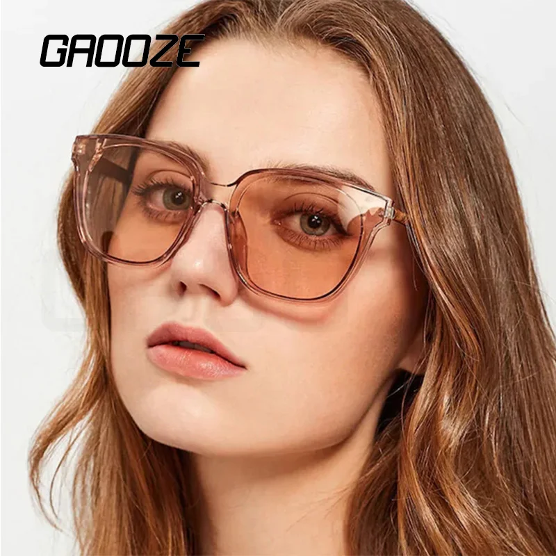 

GAOOZE Women Sunglasses Luxury Square Sunglasses Women's Trending Products 2020 Big Frame Oversized Glasses Oculos LXD280