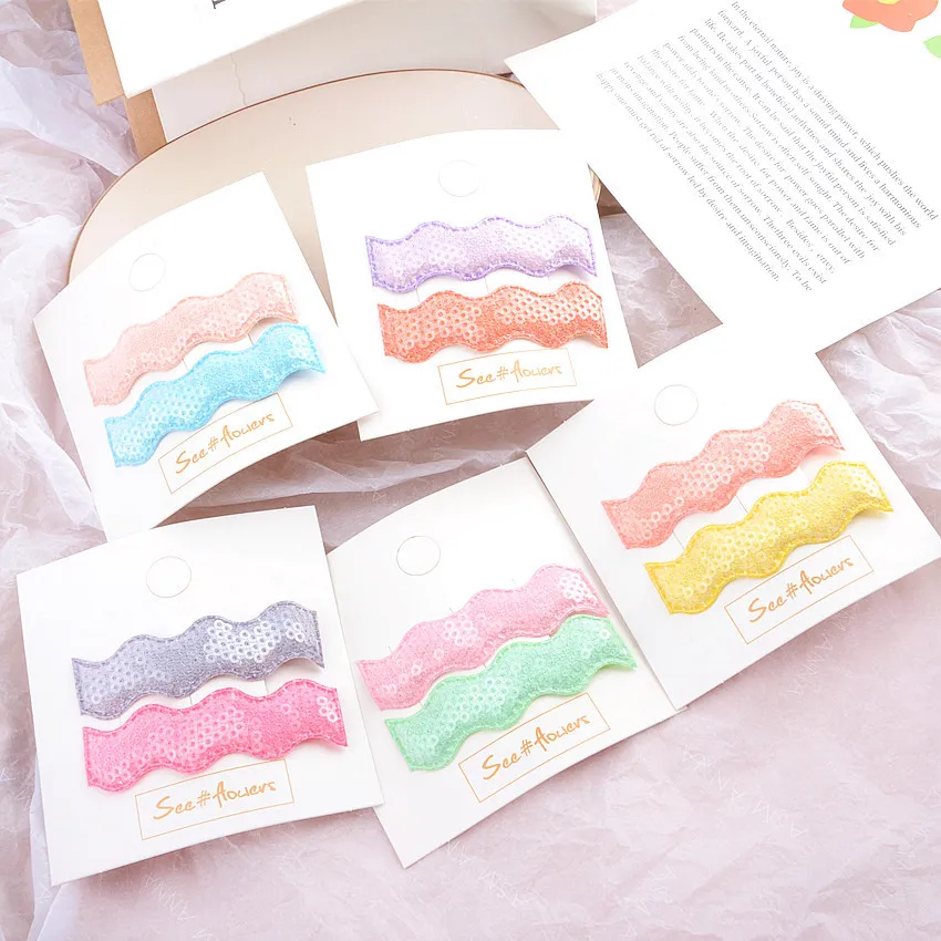 Детская простая шпилька для волос Корейская версия Марка дракона цвет блестки