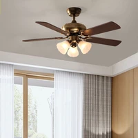 42 inch american vintage ceiling fan with lights remote control 220v ventilador de techo bedroom ceiling fans