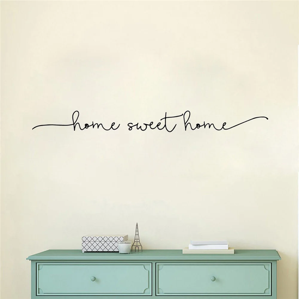 Изысканная домашняя Милая Настенная Наклейка с фразой художественная наклейка для украшения дома наклейки на стену спальни Декор Виниловые Настенные обои