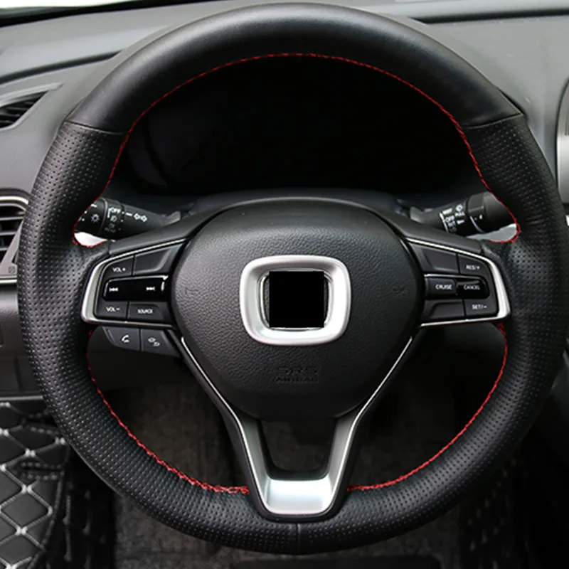 Стильная рамка с логотипом на руль автомобиля из углеродного волокна