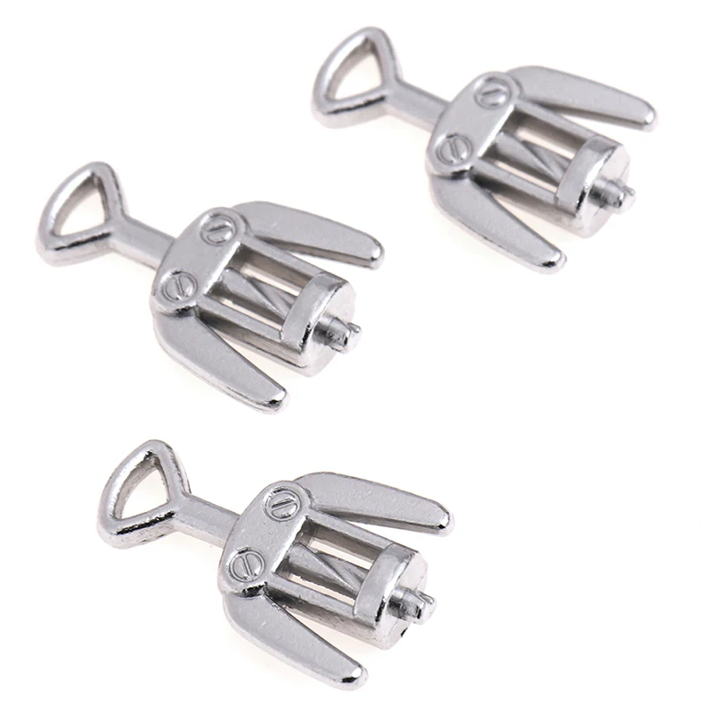 

3Pcs Metal Wine Bottle Openers Corkscrew for 1/12 Dollhouse Kitchen Bar Miniature Decoration Dollhouse Furniture Toys