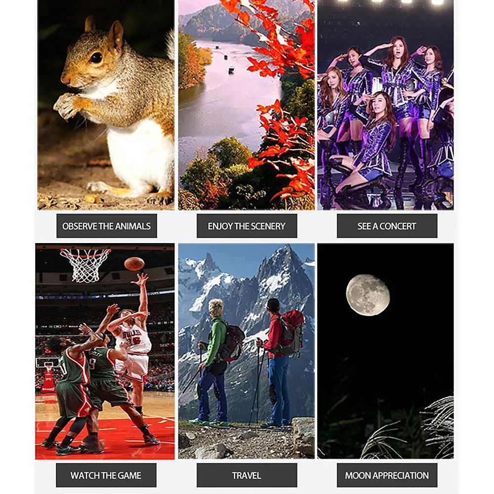 Монокулярный телескоп 40X60 портативный оптический мини-объектив с покрытием