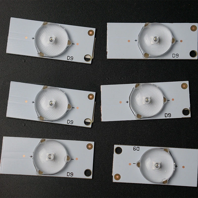 50 шт. 3В светодиодная лампочка поверхностного бусины с оптический объектив